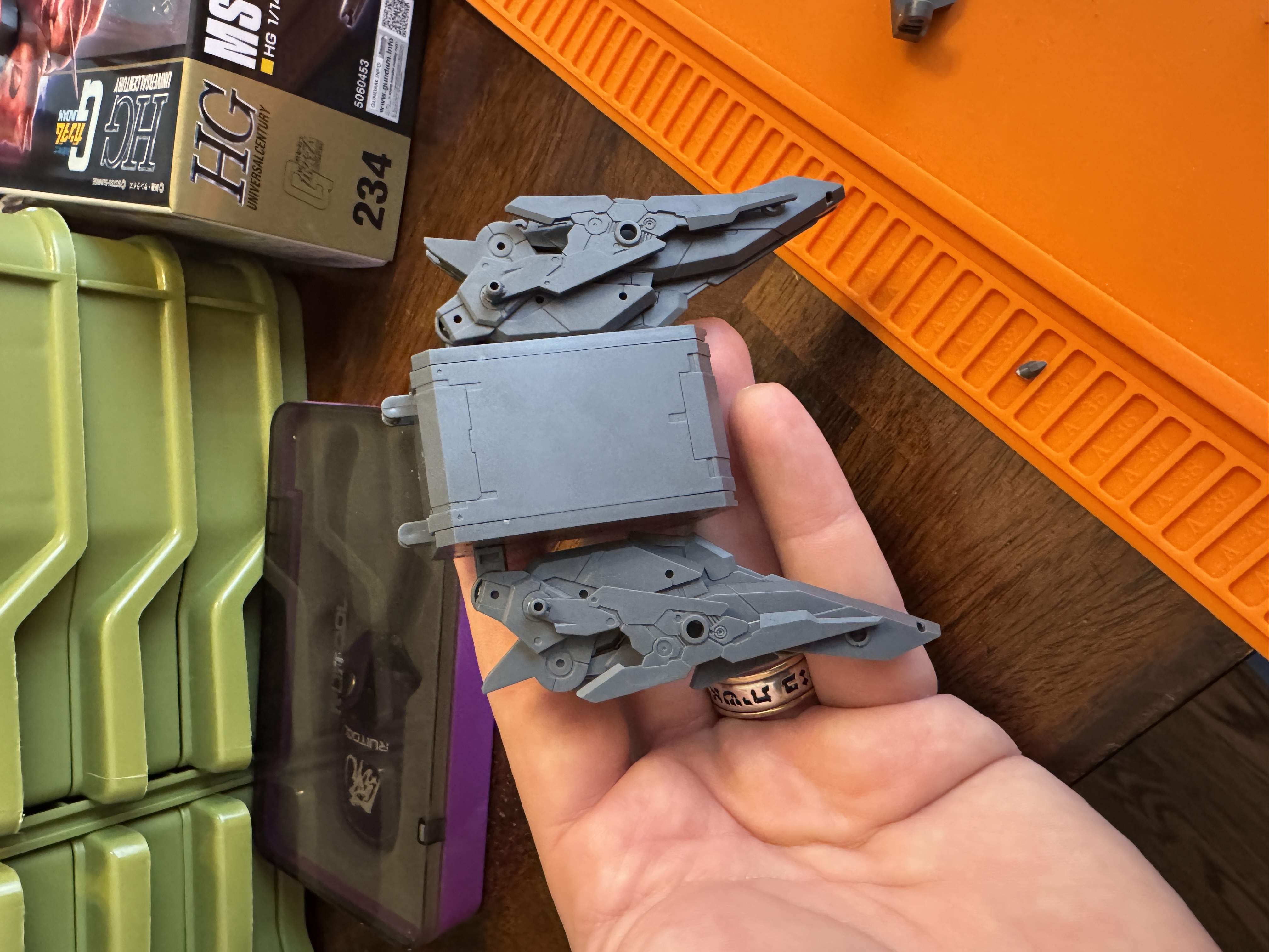 Backpack with folded wings...sweet
